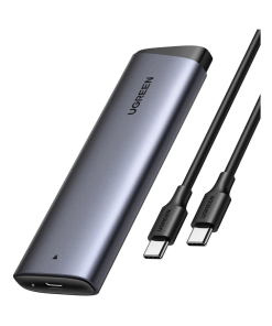 UGREEN vanjsko kućište CM767, SSD M.2 2230-2280 B&M-Key, NVMe, USB C 3.2, 10 Gbps, srebrno