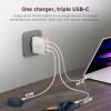 Lenovo Multi-port USB-C 100W GaN Charger, bijeli