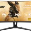IIYAMA 34" GCB3486WQSCP-B1 UWQHD (3440x1440) VA Curved, 240Hz, 1500R 21:9, 500 cd/m2, 4000:1, 0.4ms, 2×HDMI/DP, USB-C Dock 95W, USB-Hub, RJ45, KVM, PiP, PbP, zvučnici